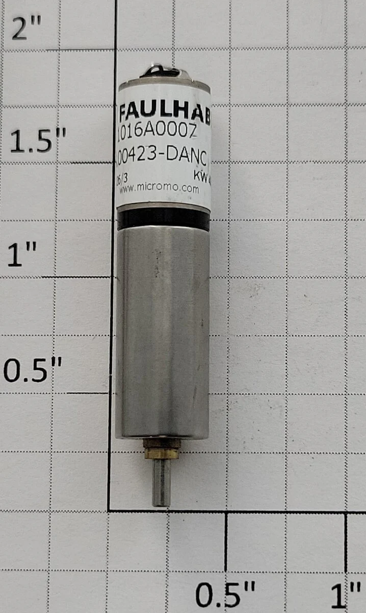 Faulhaber 1016A0007 12-Volt DC Can Motor with 26/3 Ratio Gearbox