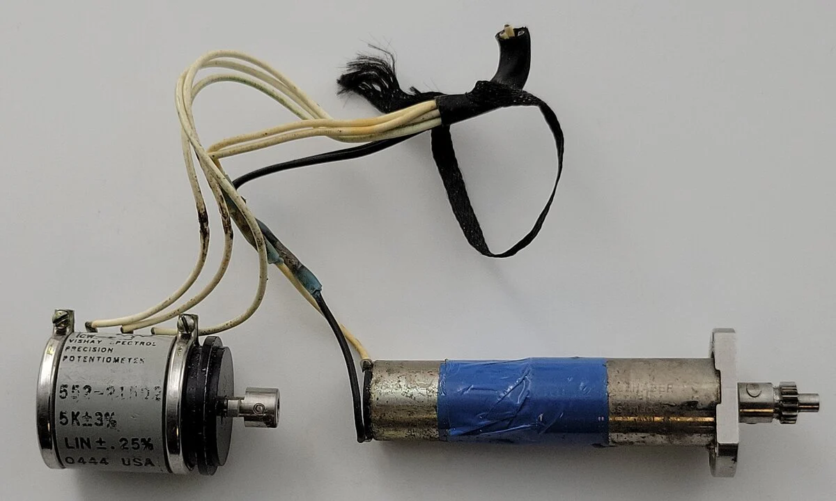Faulhaber 1331T024S 20-Volt DC Can Motor with Pinion Gear and Potentiometer