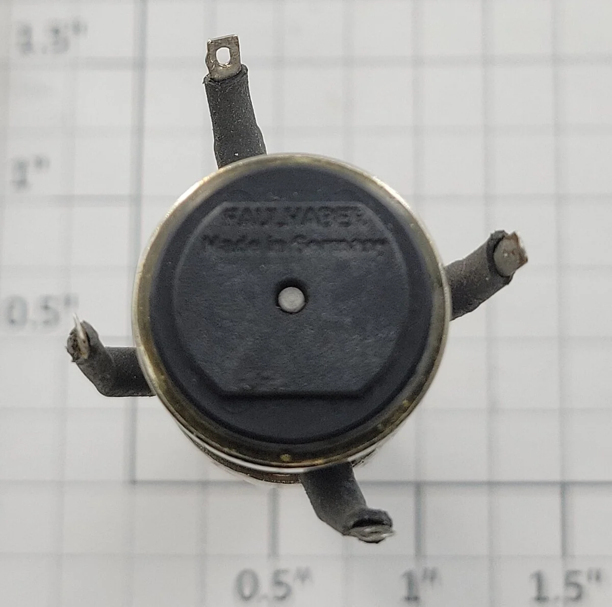 Faulhaber 1616-012 12-Volt DC Can Motor with Gearbox, Pulley and 4 Terminals - Image 3
