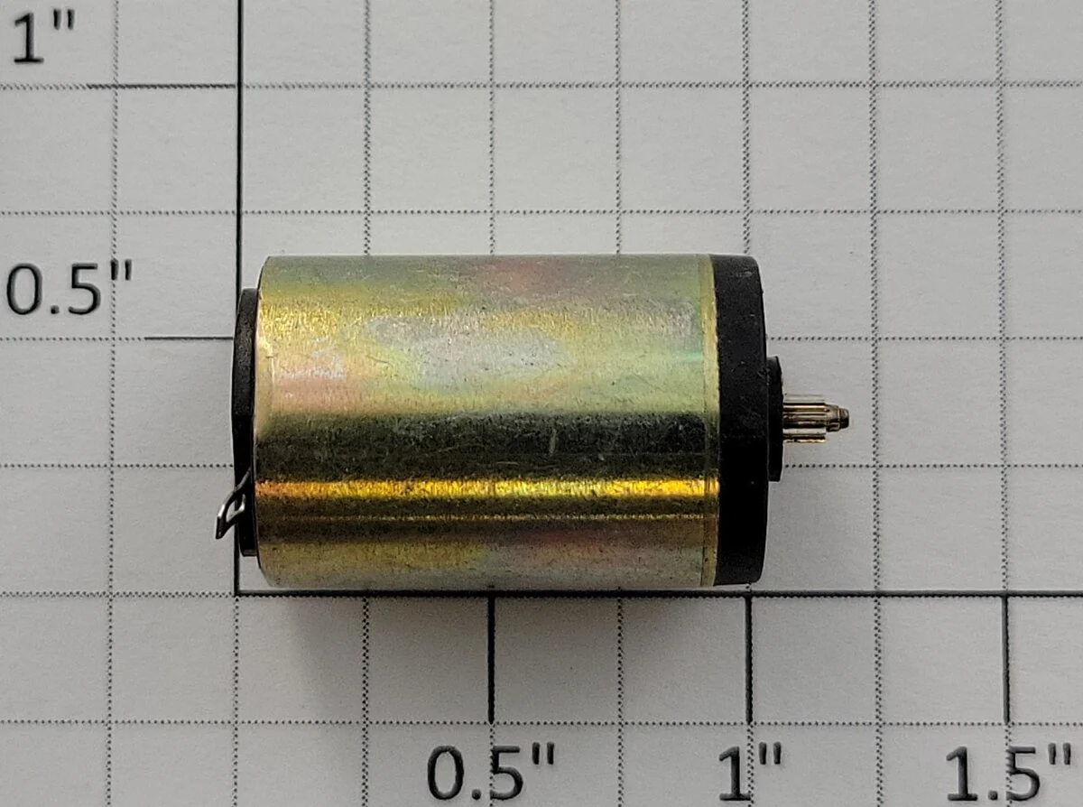 Faulhaber 1624E4.5S 12-Volt DC Can Motor with 2.0mm Pinion Gear