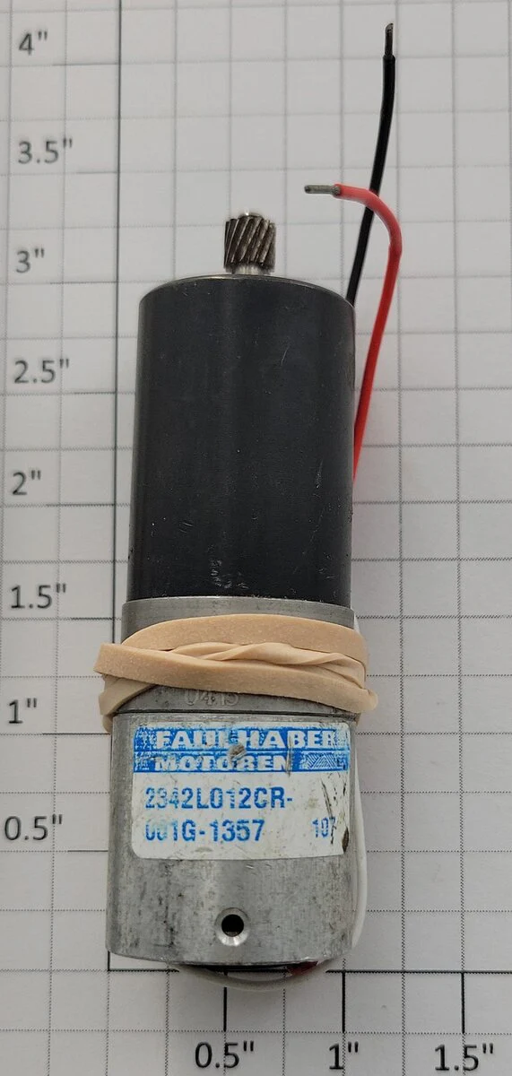 Faulhaber 2342L012CR 12-Volt DC Micromotor with Wiring and Gearhead