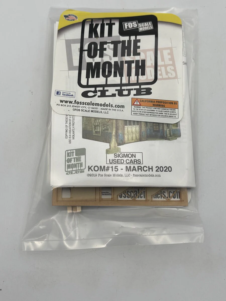 FOS Scale Limited 15 HO Sigmon Used Cars Build Kit