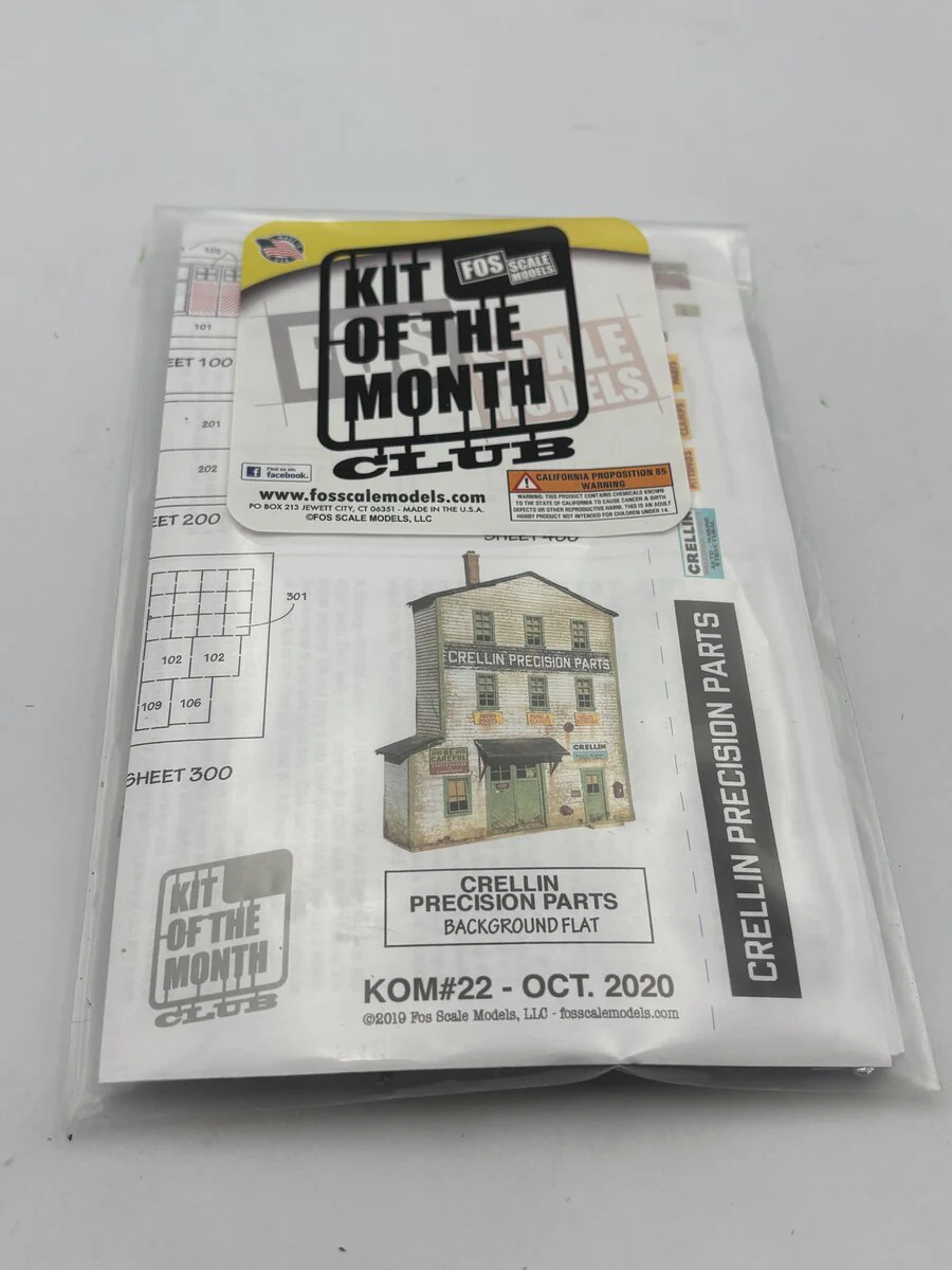 FOS Scale Limited 22 HO Crellin Precision Parts Build Kit