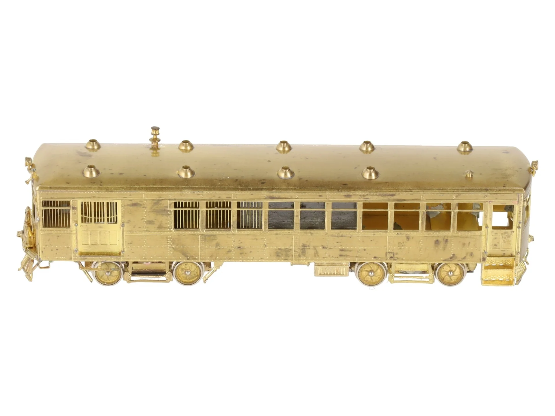 GHB International 112 HO Scale BRASS Brill Model 55 Railcar - Unpainted EX/Box - Image 2