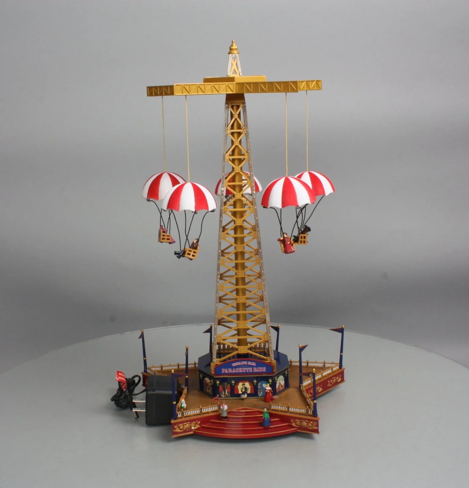 Gold Label Mr.Christmas World's Fair Parachute Ride VG