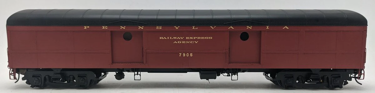Golden Gate Depot O Brass Pennsylvania Railroad Baggage Car #7905 (2-Rail) LN - Image 2