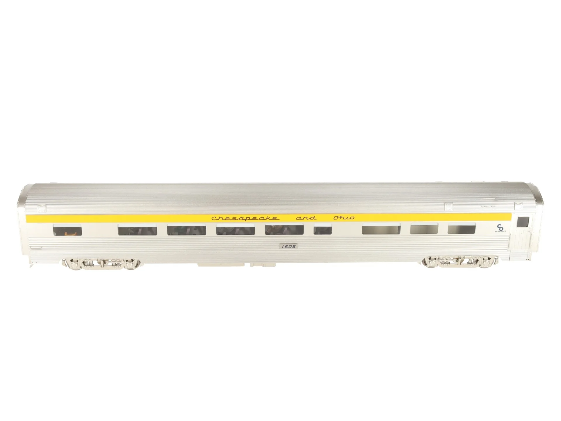 Golden Gate Depot O Chesapeake & Ohio Chessie Aluminum Coach Car #1605 (2-Rail) LN/Box - Image 2