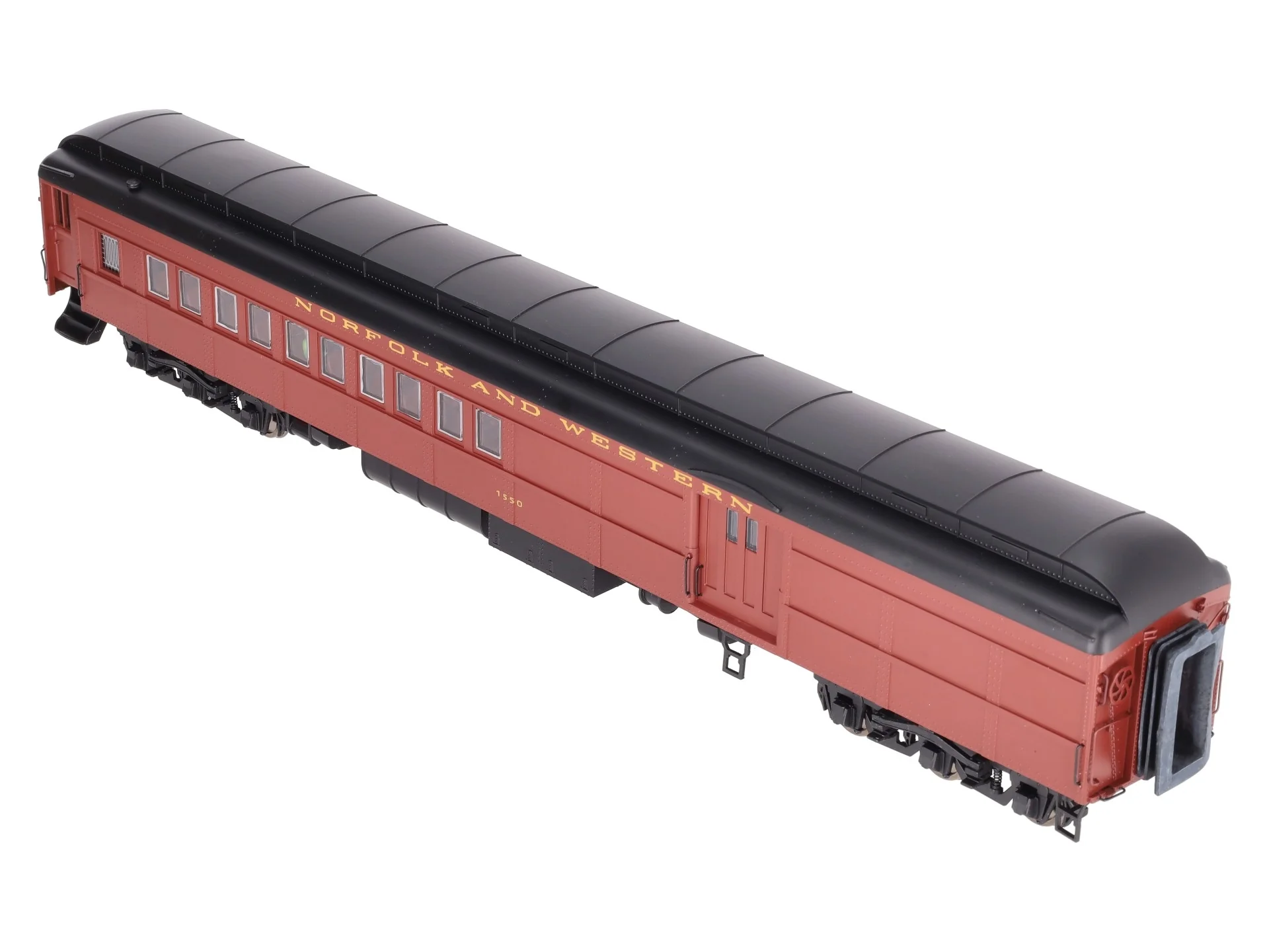Golden Gate Depot O Norfolk & Western Heavy Weight Combine Car #1550 (2-Rail) LN/Box - Image 7