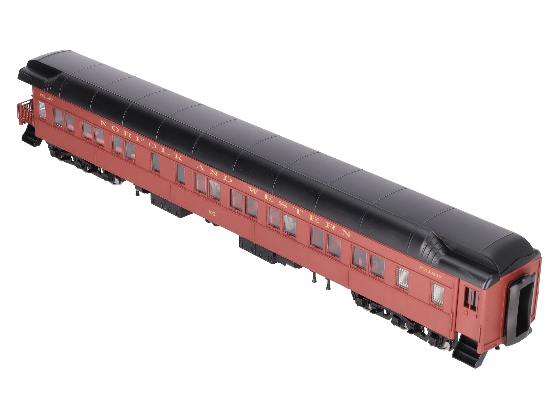 Golden Gate Depot O Norfolk & Western Heavy Weight Observation Car #102 (2-Rail) LN/Box - Image 11