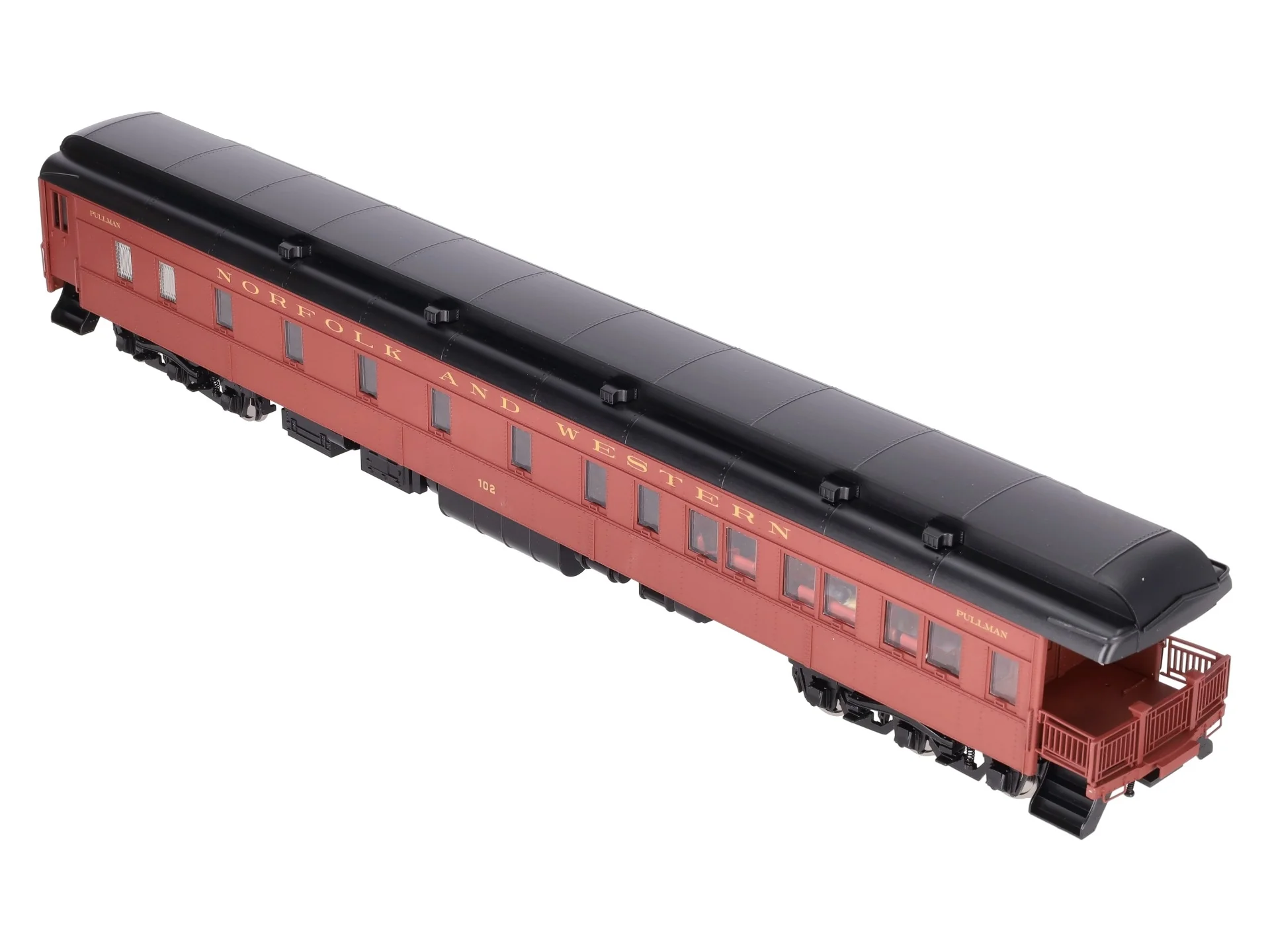 Golden Gate Depot O Norfolk & Western Heavy Weight Observation Car #102 (2-Rail) LN/Box - Image 7
