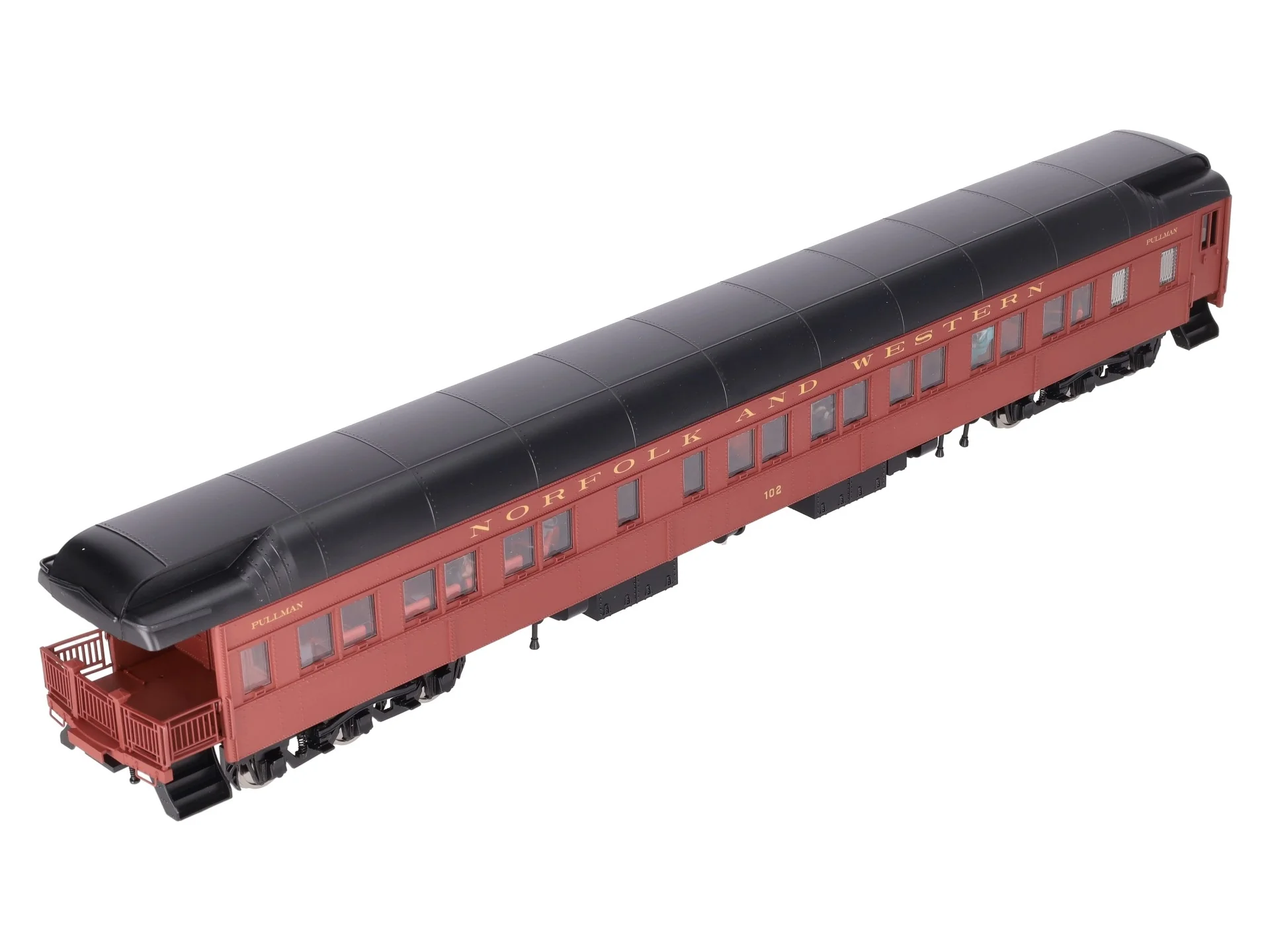 Golden Gate Depot O Norfolk & Western Heavy Weight Observation Car #102 (2-Rail) LN/Box - Image 9