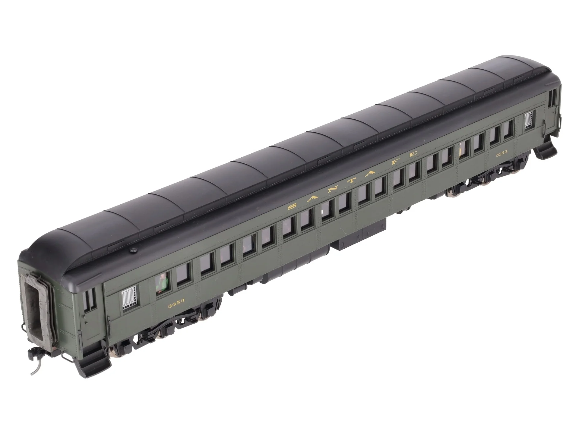 Golden Gate Depot O Santa Fe 80' Coach Passenger Car #3353 (2-Rail) EX - Image 9