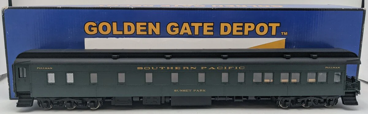 Golden Gate Depot O Scale 2-Rail Southern Pacific Observation Car "Sunset Park" LN/Box