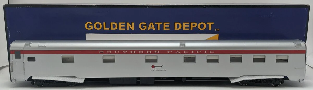 Golden Gate Depot O Southern Pacific Aluminum 10-6 Sleeper Car #9039 (2-Rail) EX/Box
