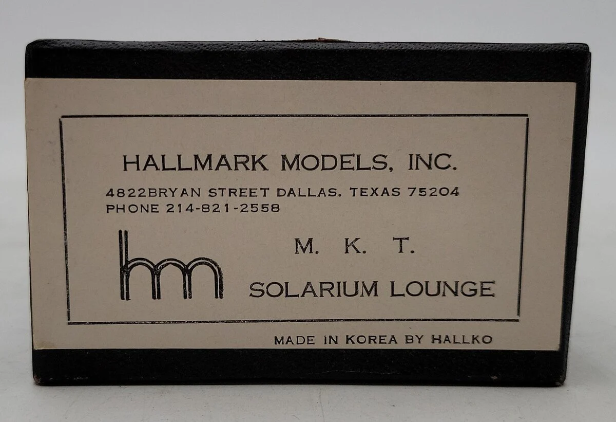 Hallmark HO Scale Brass MKT Solarium Lounge VG/Box - Image 8