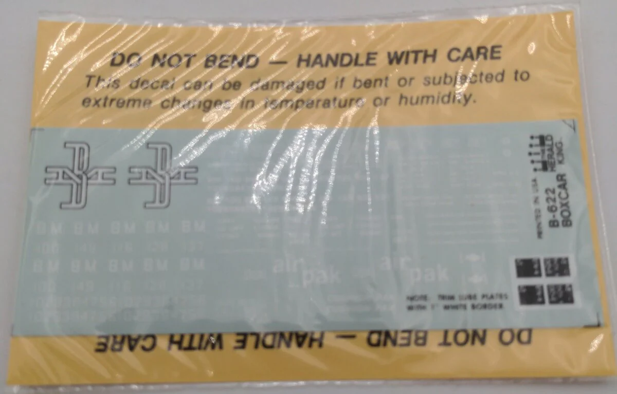 Herald King B-622 B.M. Dual Air Park Decal