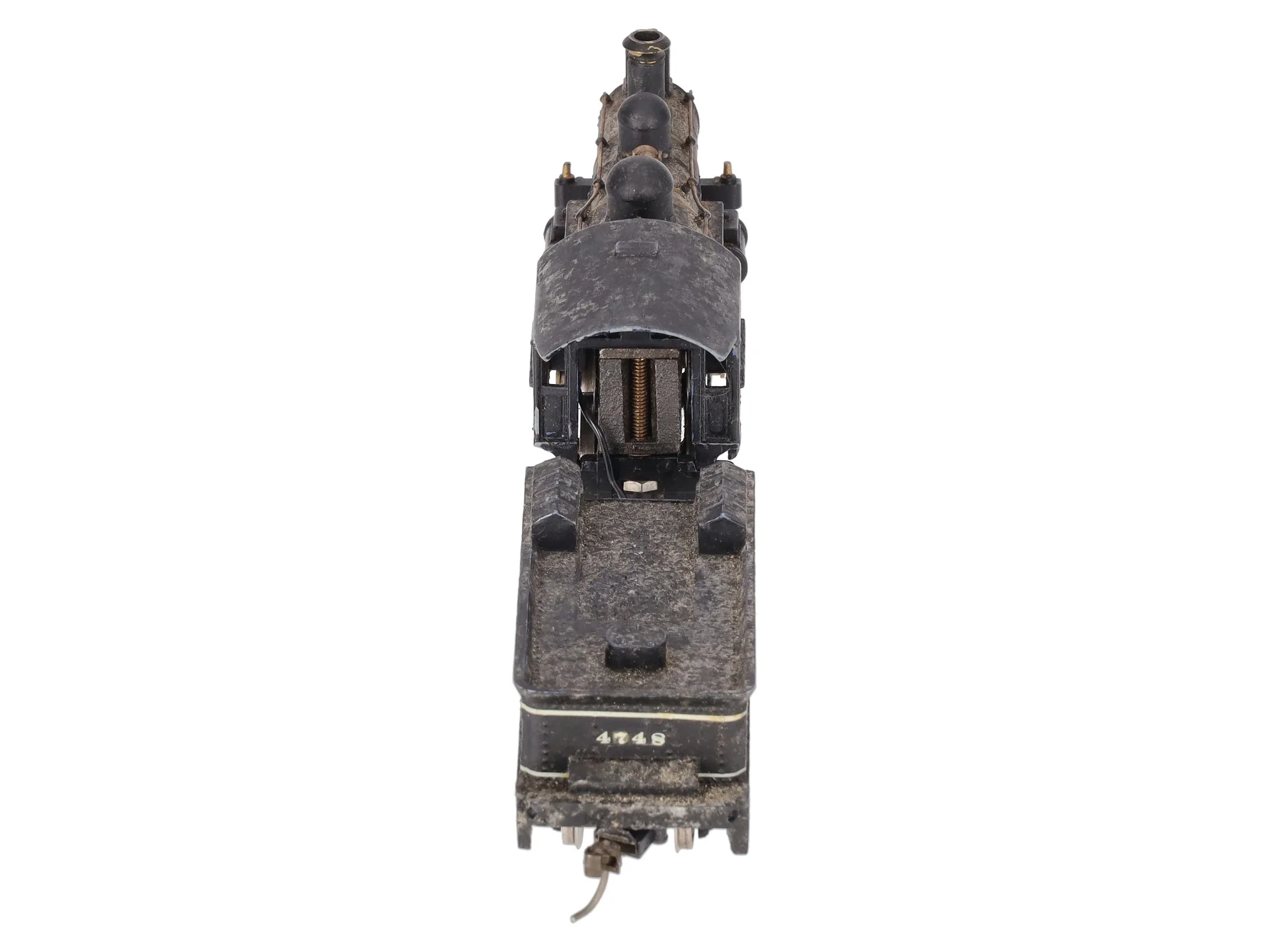 HO BRASS Custom Indian River Lines 4-6-0 Steam Locomotive & Tender #4748 VG - Image 3