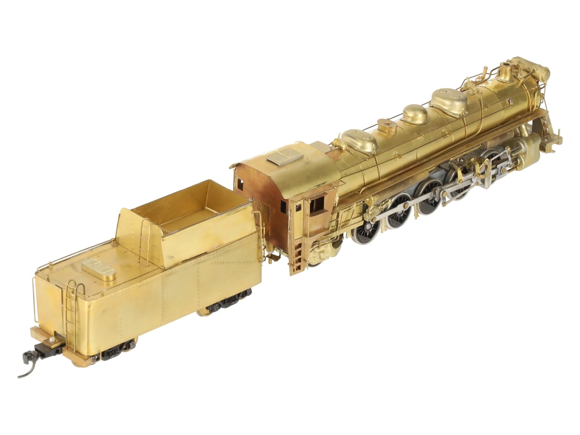 HO Scale BRASS CNR 2-10-2 T-4a Steam Locomotive & Coal Tender Kit - Assembled EX - Image 10