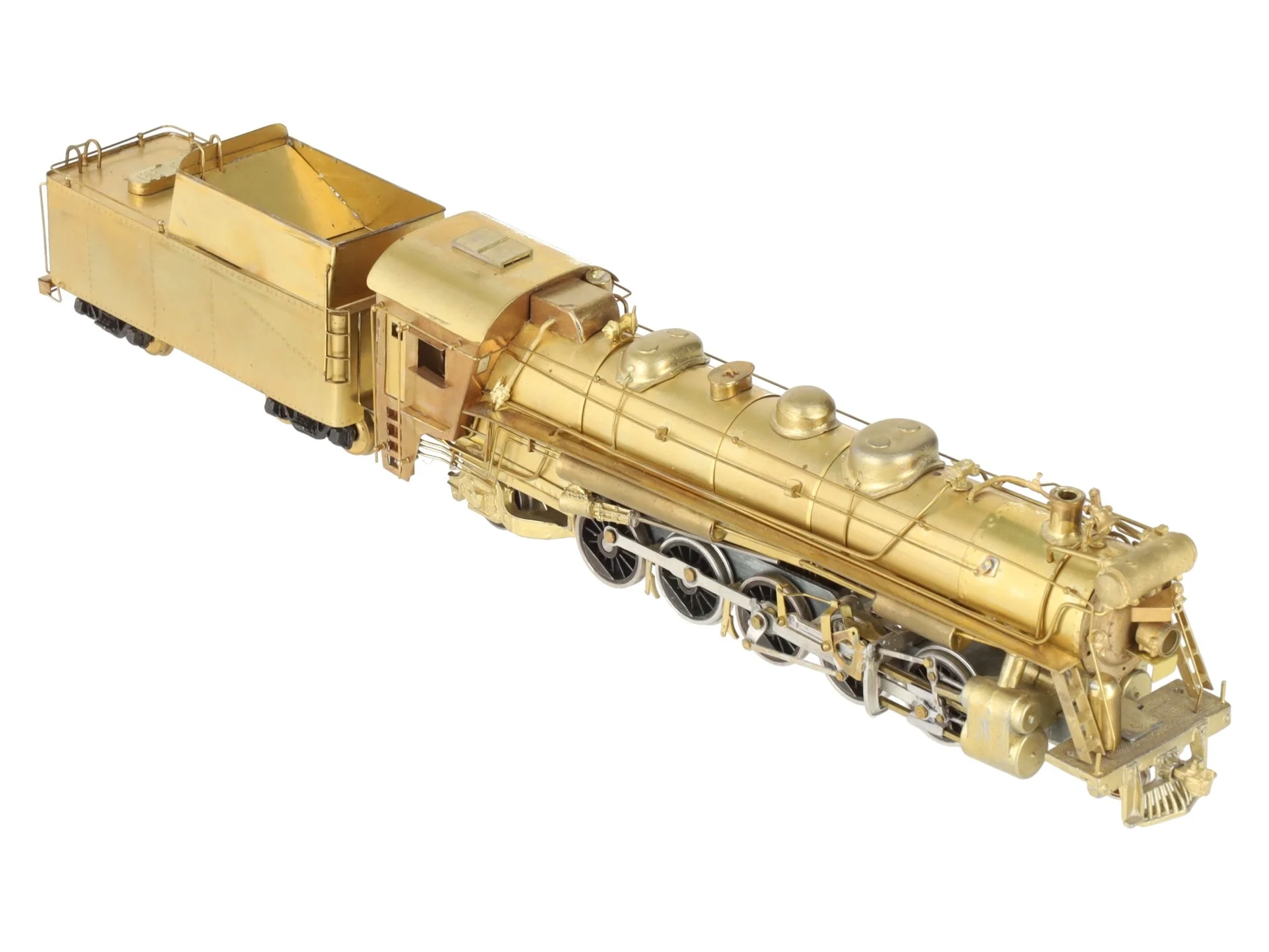 HO Scale BRASS CNR 2-10-2 T-4a Steam Locomotive & Coal Tender Kit - Assembled EX - Image 3