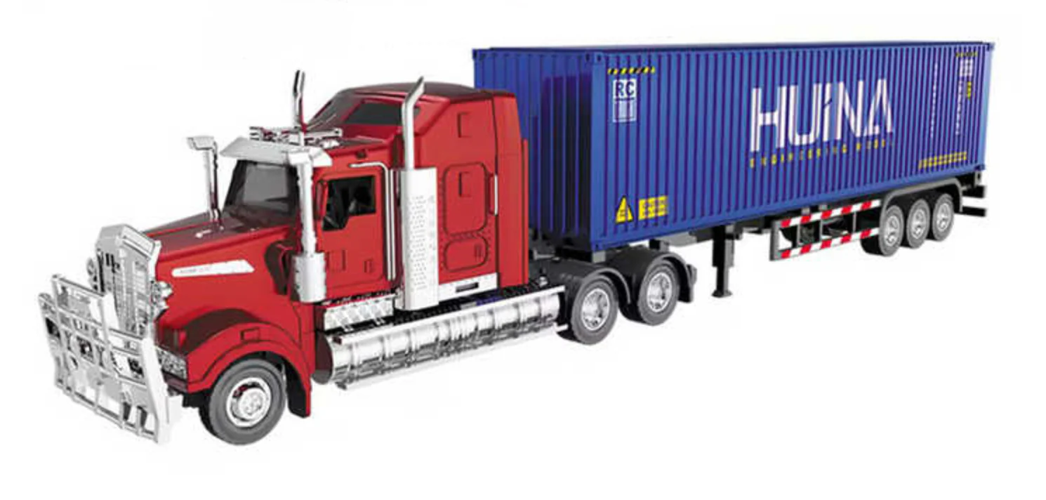 Imex 14581 1:50 Red/Blue American Truck Head Container Car Diecast Model