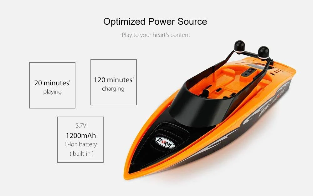 Imex MIC1435O RC Orange Cavort Racing Boat - Image 4