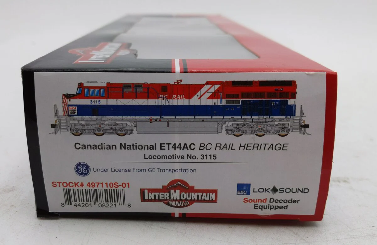 InterMountain 497110S HO CN/BC Rail ET44 Tier 4 Diesel Locomotive w/DCC & Sound LN/Box - Image 6