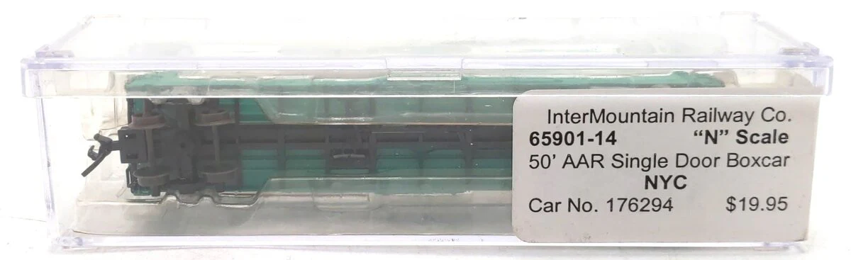 InterMountain 65901-14 N Scale NYC 50' AAR Single Door Boxcar #176294 LN/Box - Image 2
