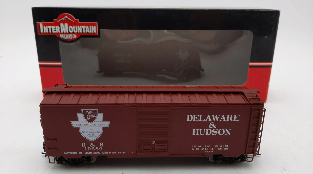 InterMountain HO Scale D&H Boxcar #19680 LN/Box
