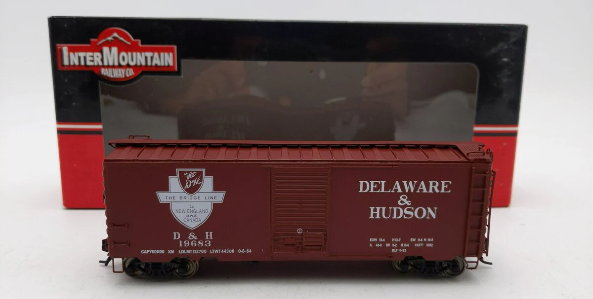 InterMountain HO Scale D&H Boxcar #19683 LN/Box