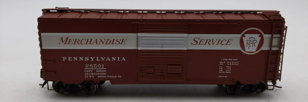 InterMountain  HO Scale Pennsylvania Merchandise Service Boxcar #26501 LN/Box - Image 2