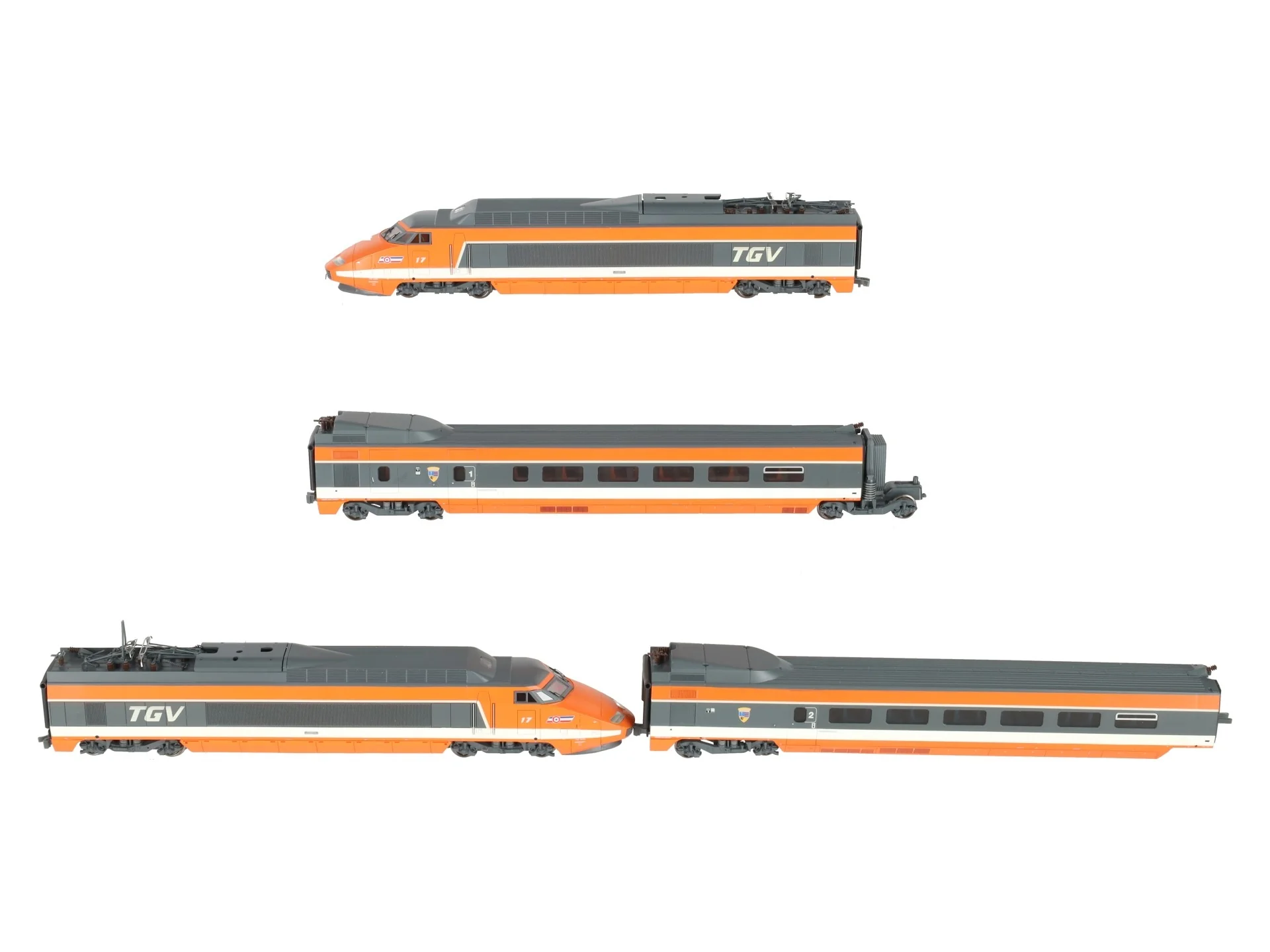 Jouef HJ2425S HO TGV Inauguration Edition Electric Passenger 4-Unit Set EX/Box - Image 2