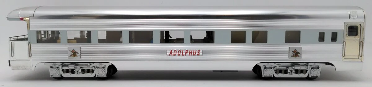 K-Line K4698-0101 O Gauge Busch "Adolphus" 16" Aluminum Business Observation Car EX/Box - Image 3
