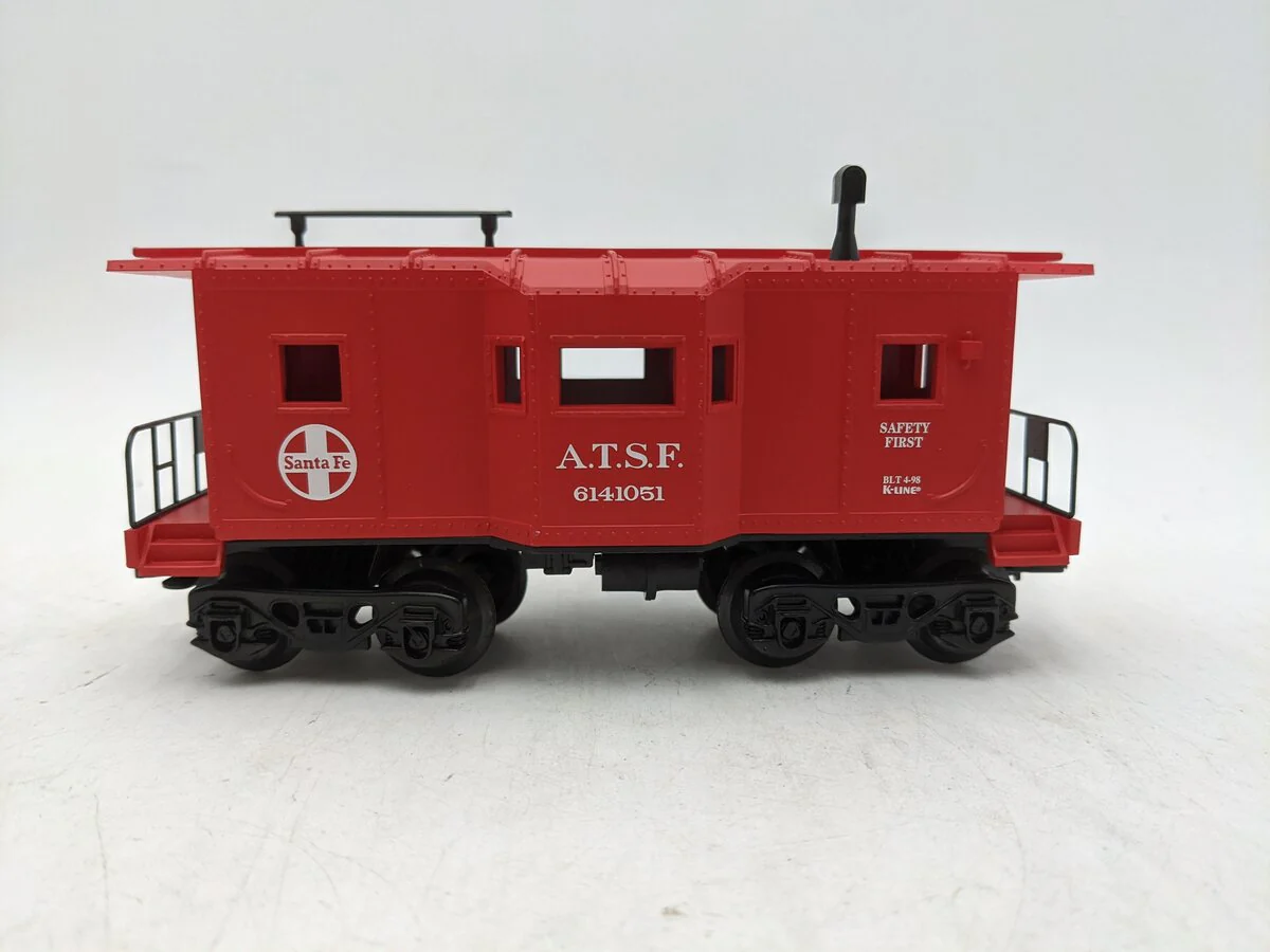 K-Line K614-1051 Atchison Topeka & Santa Fe Bay Window Caboose EX/Box - Image 2