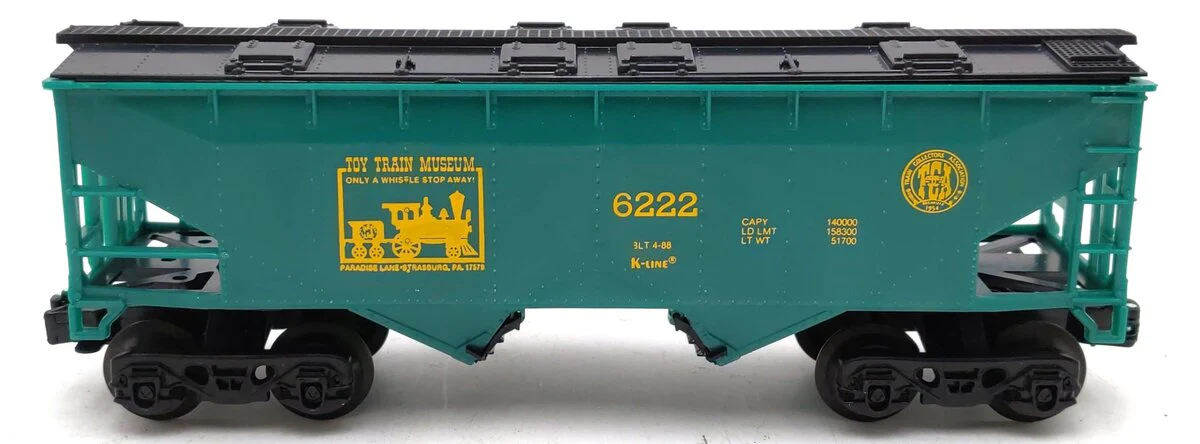 K-Line K6222 O Gauge Toy Train Museum Covered 2-Bay Hopper LN/Box - Image 2