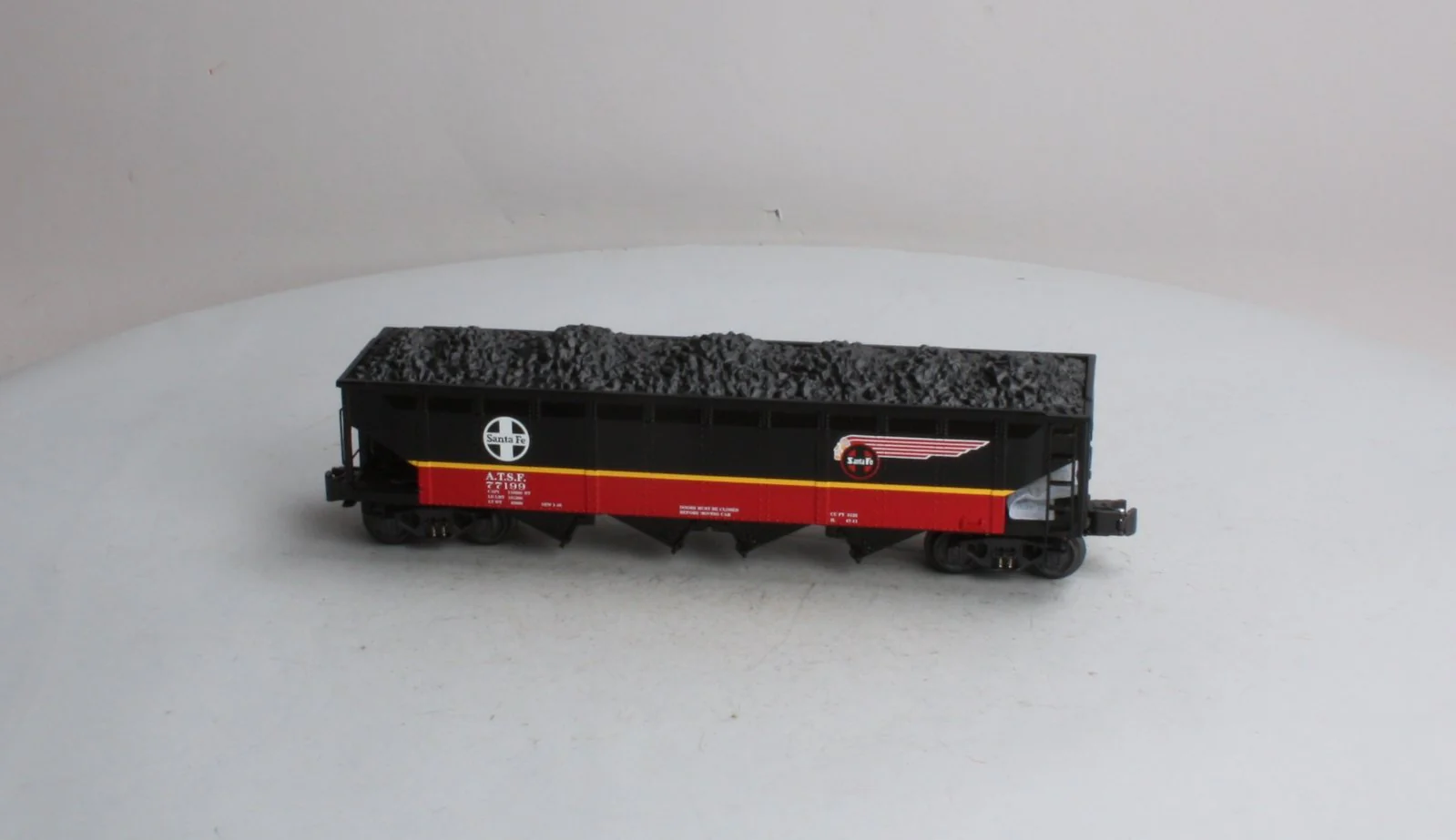 K-Line K623-1053 AT&SF Black 4-Bay Hopper w/Coal Load #77199 LN/Box - Image 6
