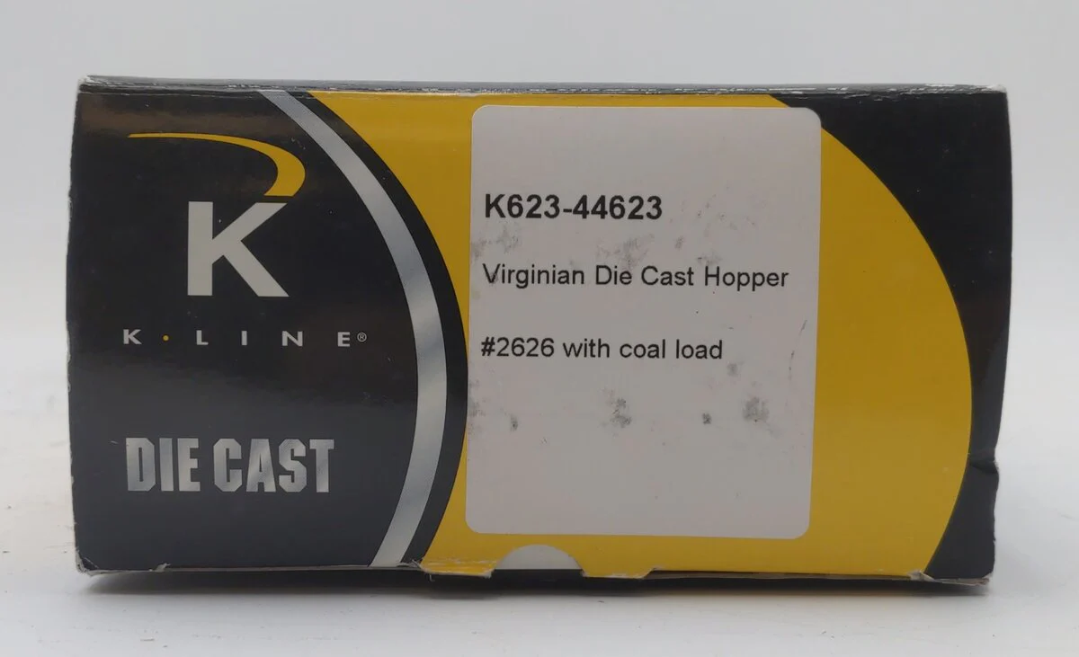 K-Line K623-44623 O Gauge Virginian Die-Cast Hopper Car w/ Coal Load #2626 EX/Box - Image 7