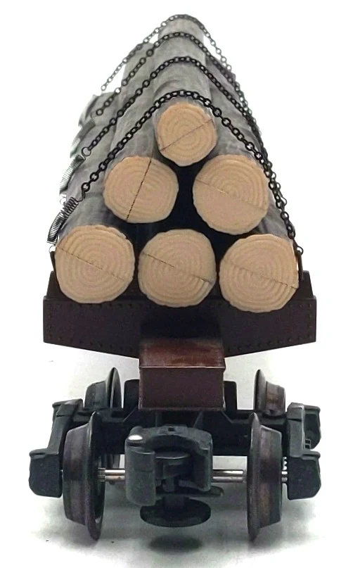 K-Line K663-8013 O Gauge Die Cast Skeleton Car w/ Logs #49 EX/Box - Image 3