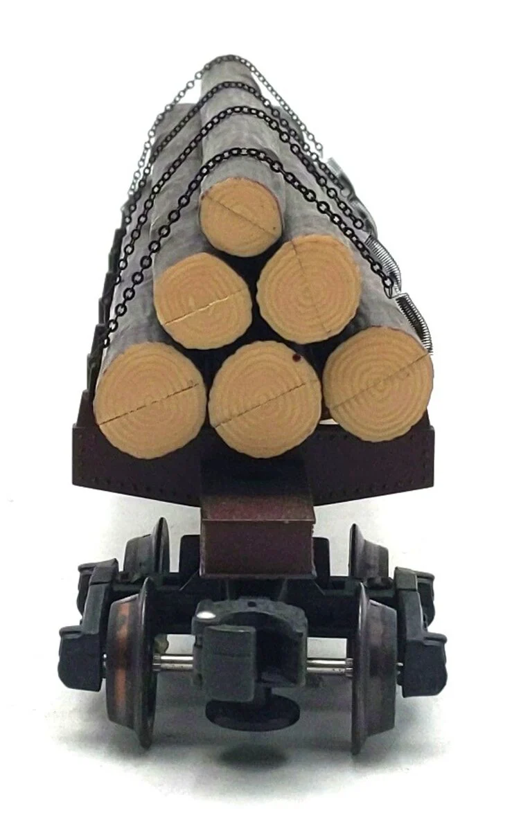 K-Line K663-8013 O Gauge Die Cast Skeleton Car w/ Logs #49 EX/Box - Image 5