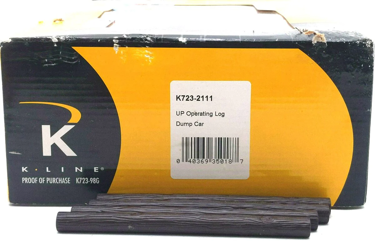 K-Line K723-2111 O Gauge Union Pacific Operating Log Dump Car LN/Box - Image 12