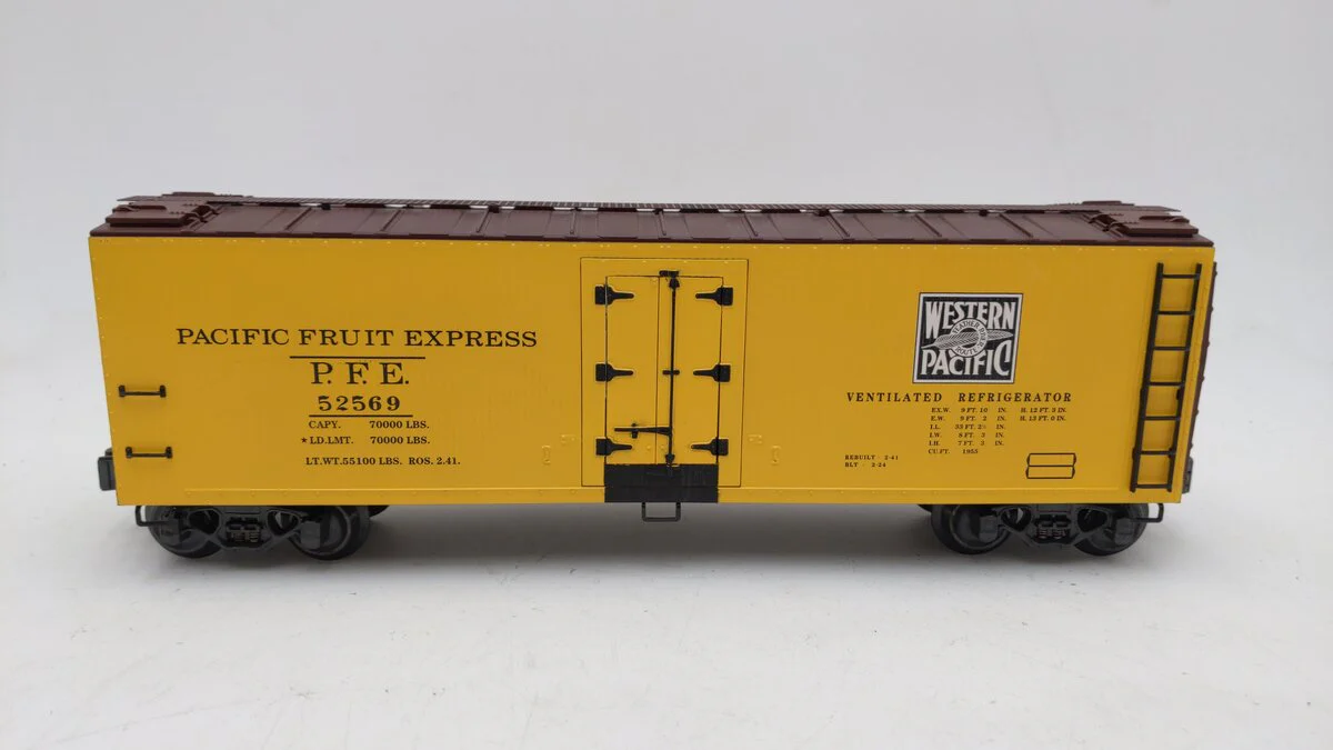 K-Line K762-21728 O Gauge WP Pacific Fruit Express Reefer #52569 LN/Box - Image 3