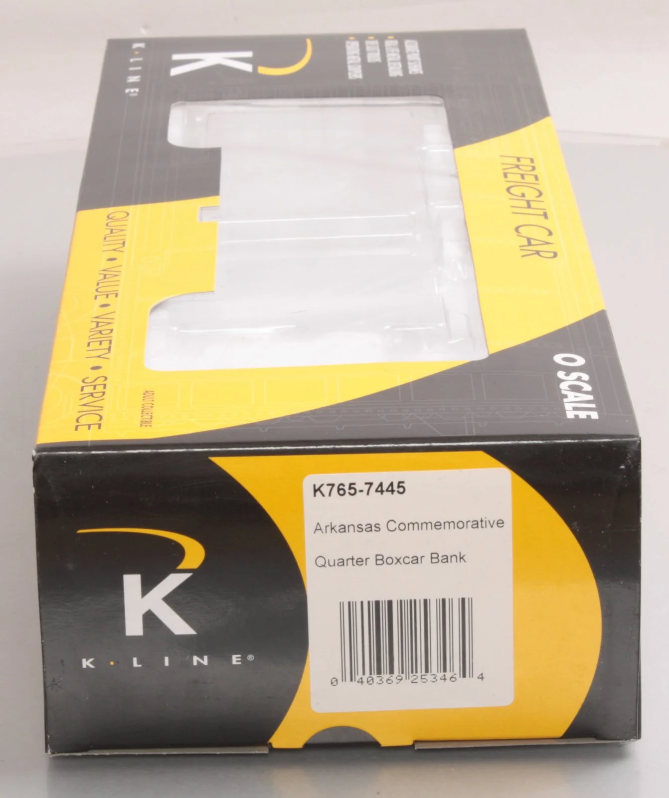K-Line K765-7445 Arkansas Commemorative Quarter Boxcar Bank LN/Box - Image 10