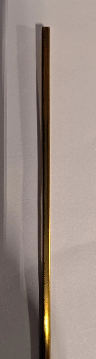 K&S 8150 3/32" x .014" x 12" Square Brass Tube (Sold as Single Piece)