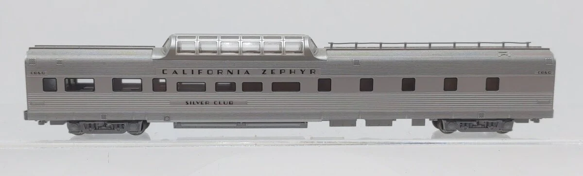 Kato 106-055 N Scale California Zephyr Silver Club Dome Passenger Car EX - Image 2