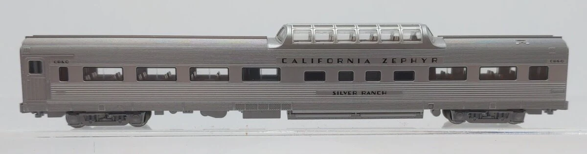 Kato 106-055 N Scale California Zephyr Silver Ranch Dome Passenger Car EX - Image 2
