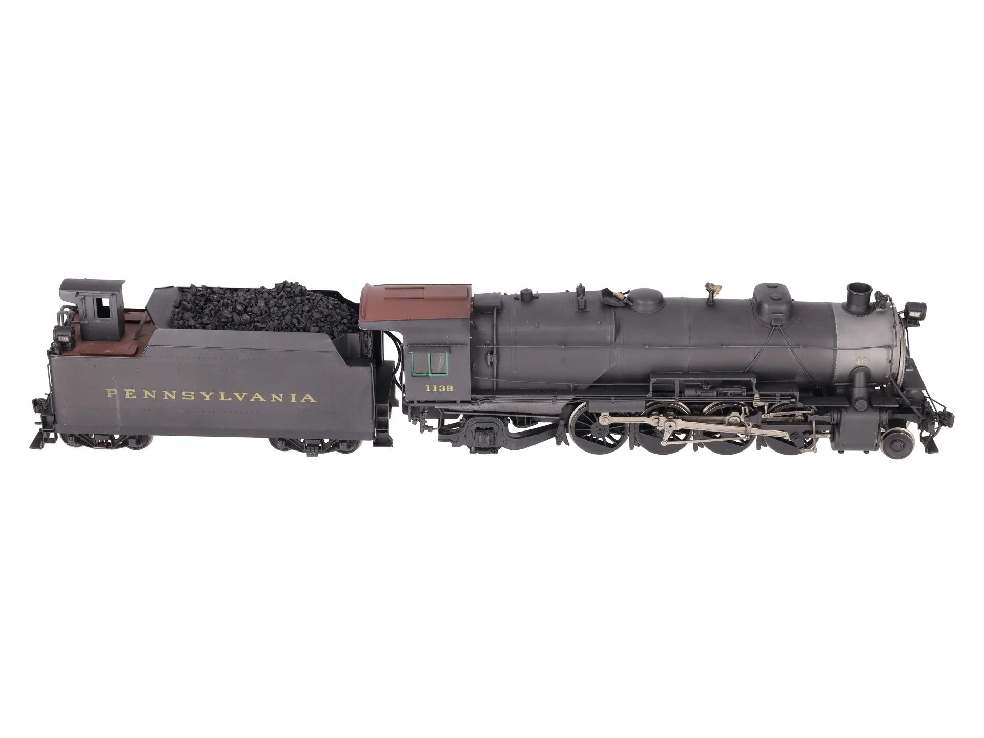 KTM Scale Models 1138 O Brass Pennsylvania 2-8-2 L-1 Steam Locomotive #1138/Box - Image 11