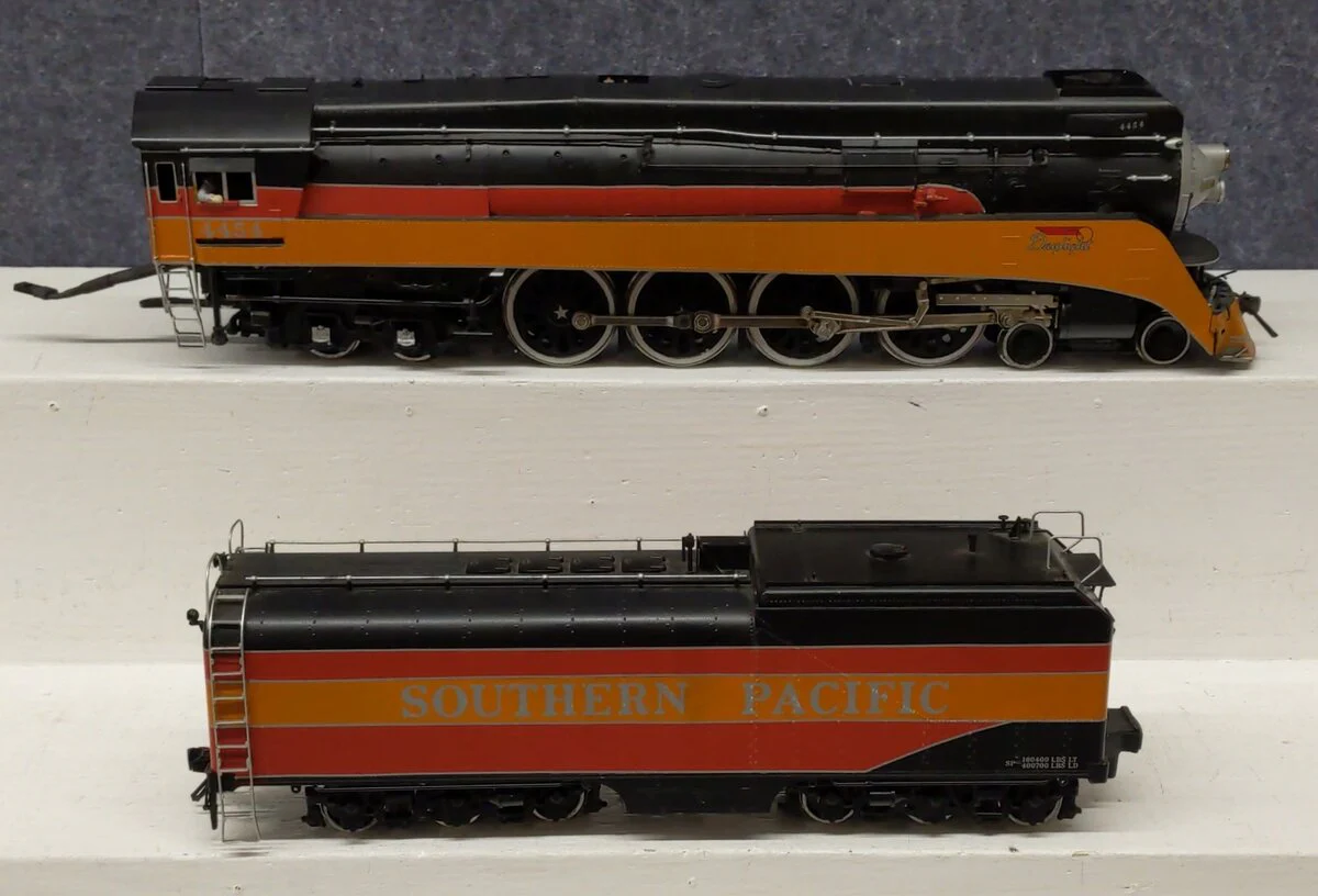 KTM Scale Models 4454 O 2-Rail BRASS Southern Pacific Steam Loco & Tender #4454 EX/Box - Image 3