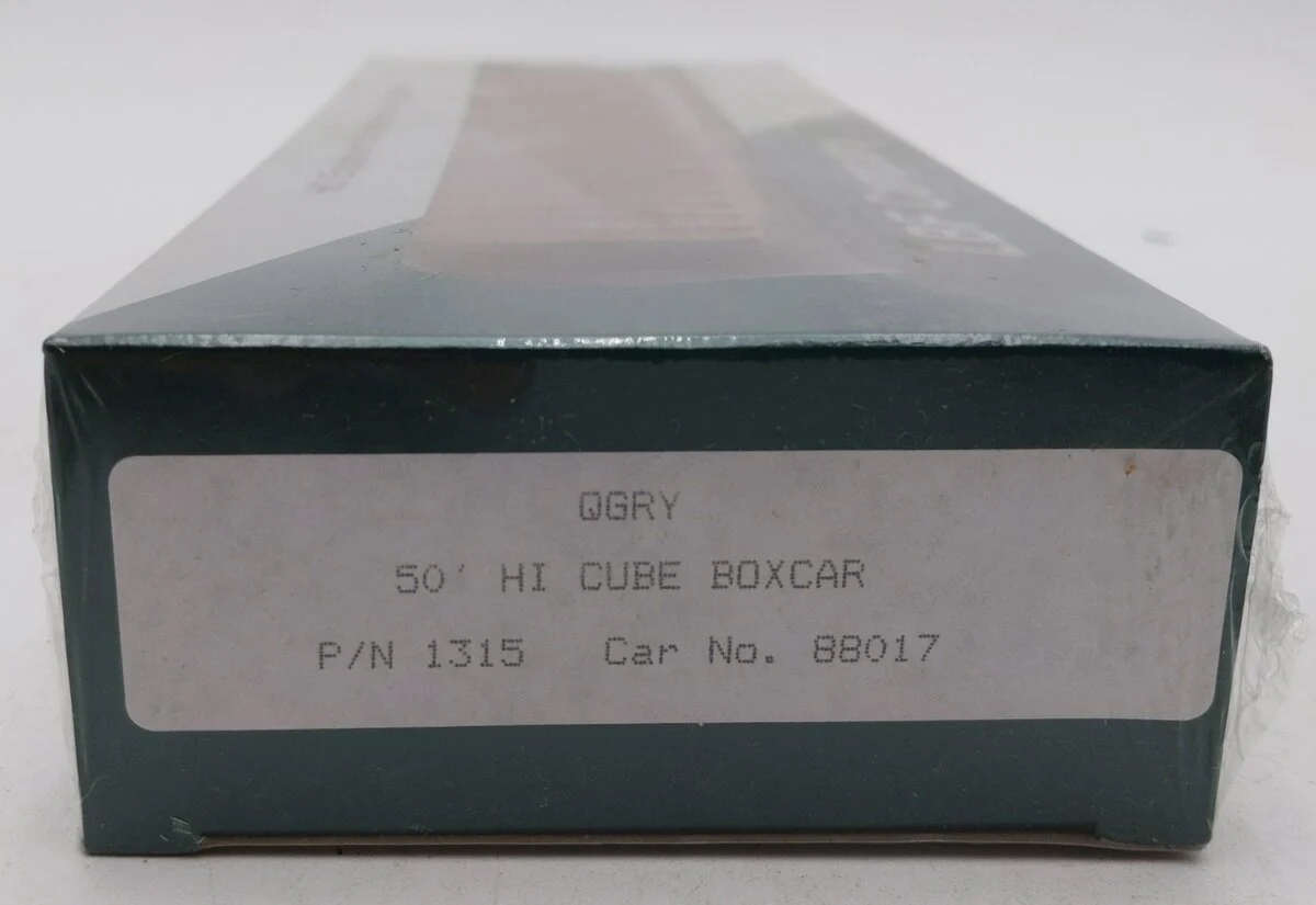 LBF 1315 HO QGRY Rail 50' Hi Cube Boxcar #88017 MT/Box - Image 2