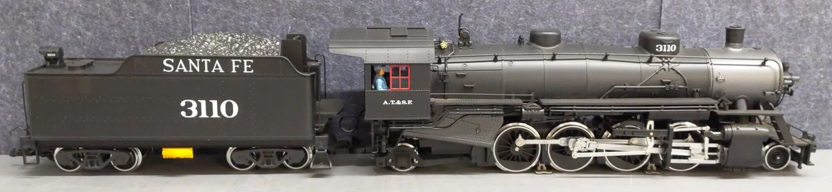 LGB 20872 G Santa Fe 2-8-2 Mikado Steam Locomotive & Tender #3110 with Sound EX/Box - Image 3