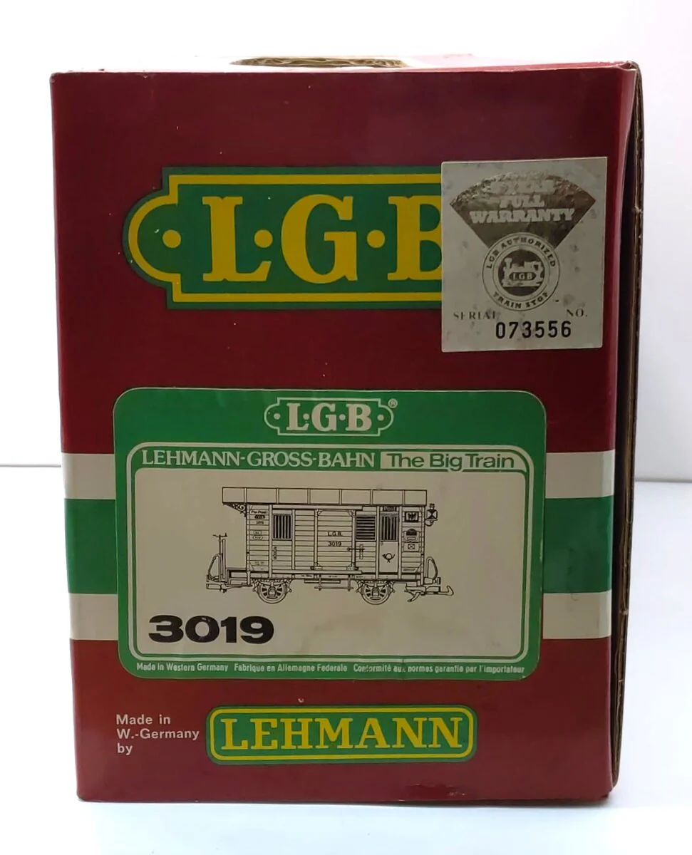 LGB 3019 G Scale Mail Post Car with Lights (Metal Wheels) LN/Box - Image 12