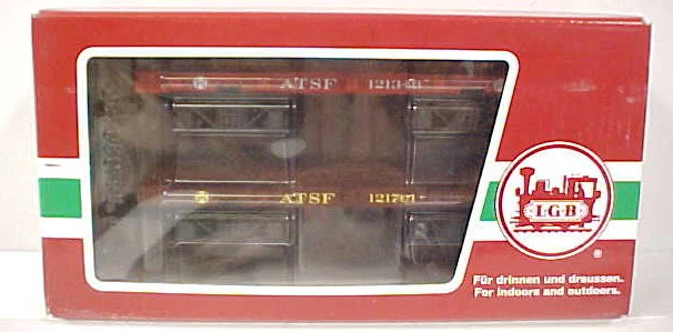 LGB 40000 ATSF Flatcar (Pack of 2) LN/Box